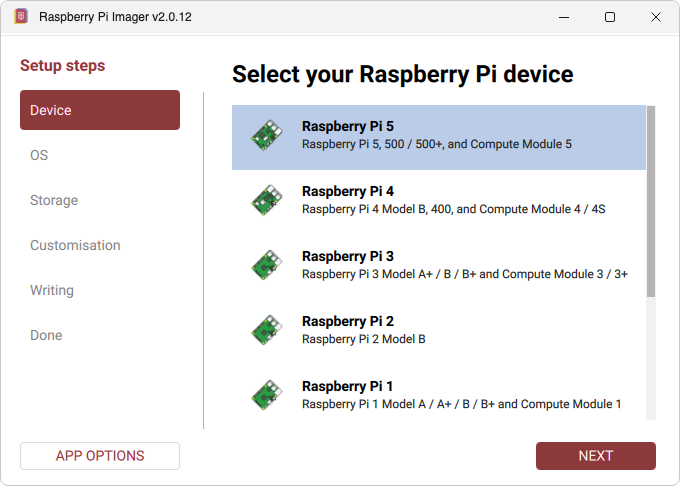 Raspberry Pi Imager 2 on Windows
