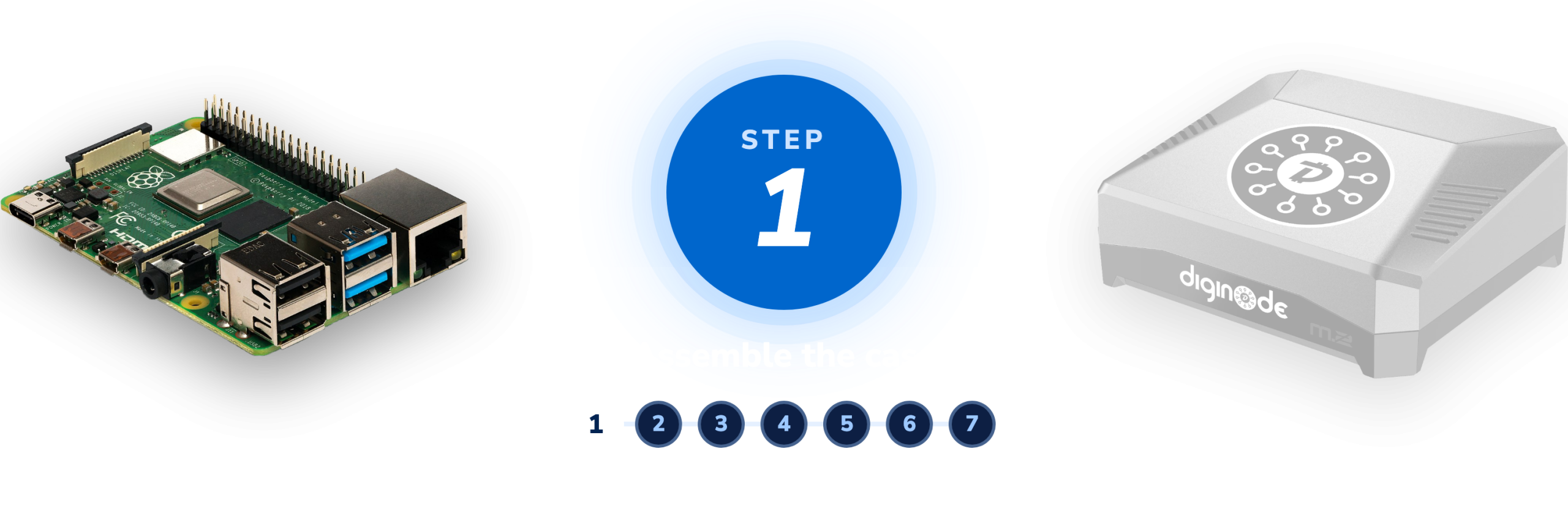 Step 1 of 7: assemble the case - on the way from a Raspberry Pi to a finished DigiNode