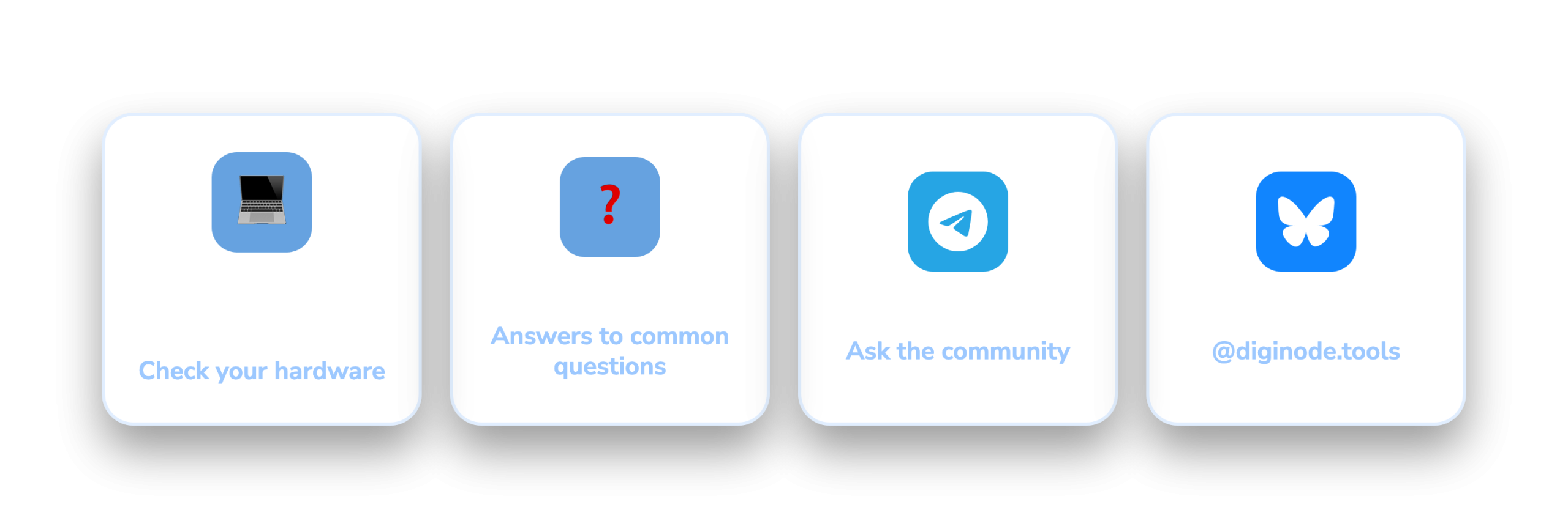 Where to get help: System Requirements, FAQ, the Telegram group and Bluesky